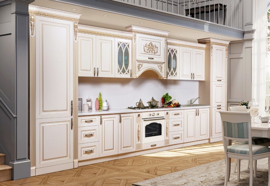 Кухонный гарнитур Ариана, прямой, размер 4800 мм, цвет фасадов беж .