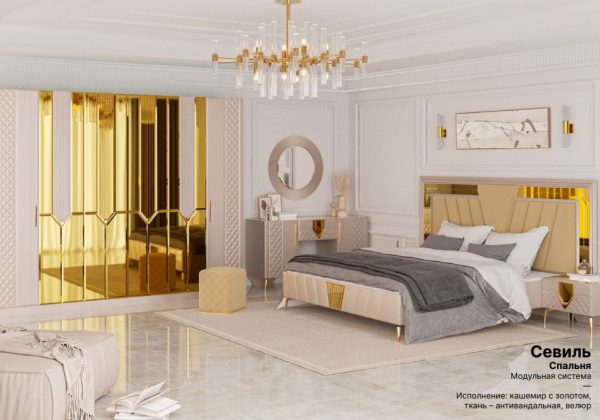 Пуф Севиль (кашемир с золотом)