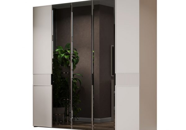 Спальня Афина (кровать 1.8 м.; шкаф 5-ти дв.; комод) бежевый